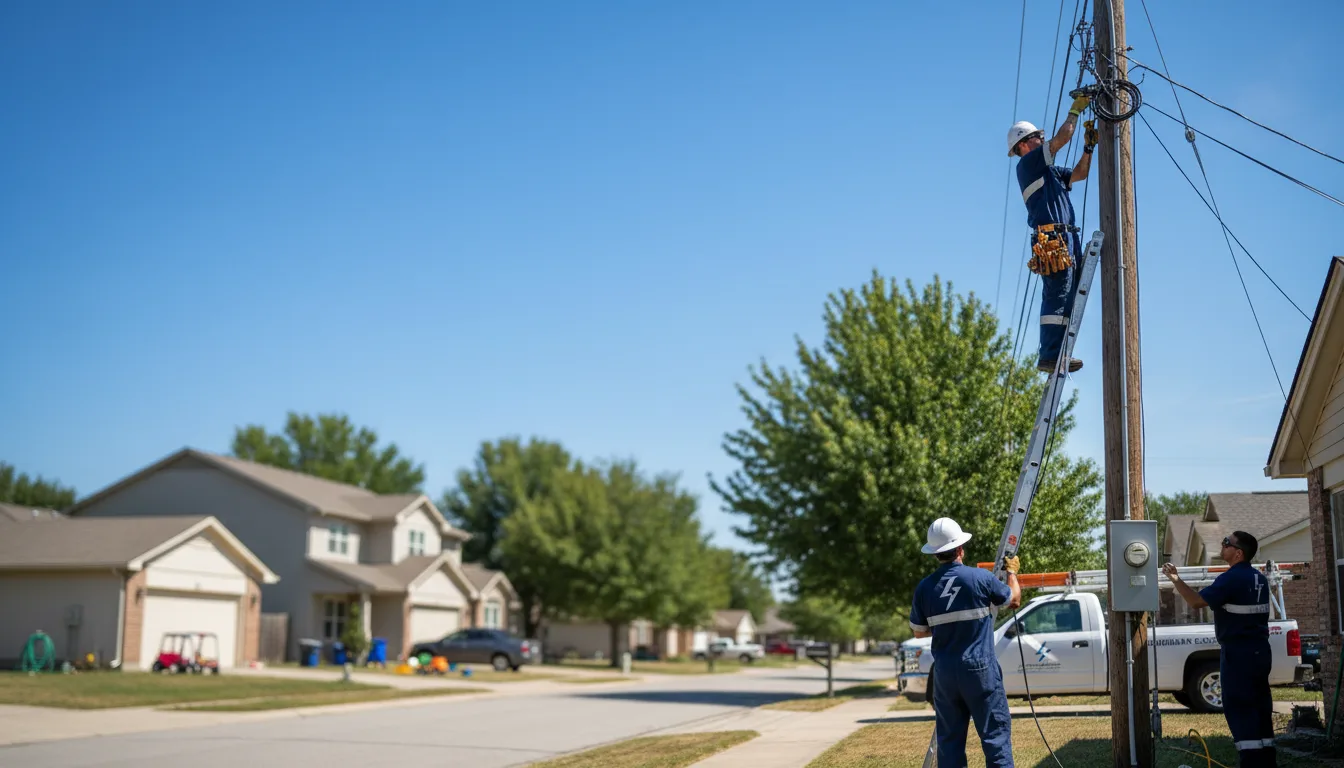 Residential electrician providing installation services in Perkins, GA